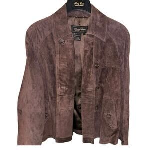 Terry Lewis Classic Luxuries women’s leather button-front jacket NWT (large)